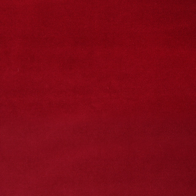 Crimson Solid Cotton Velvet