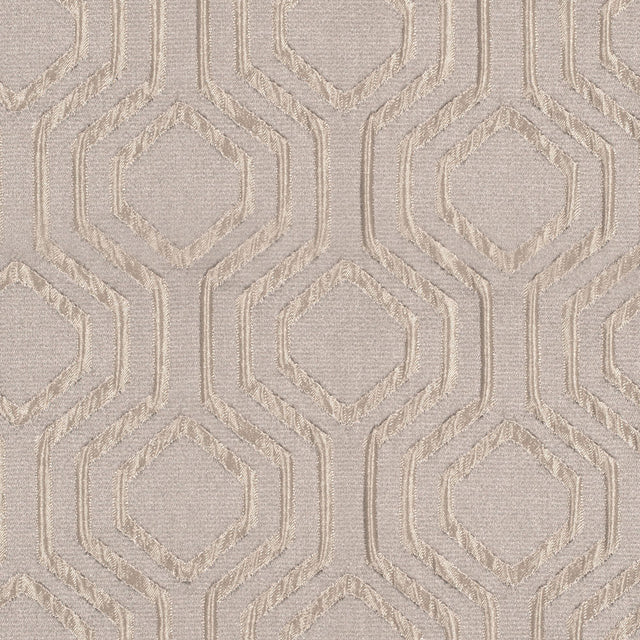Ivory Geometric Brocade