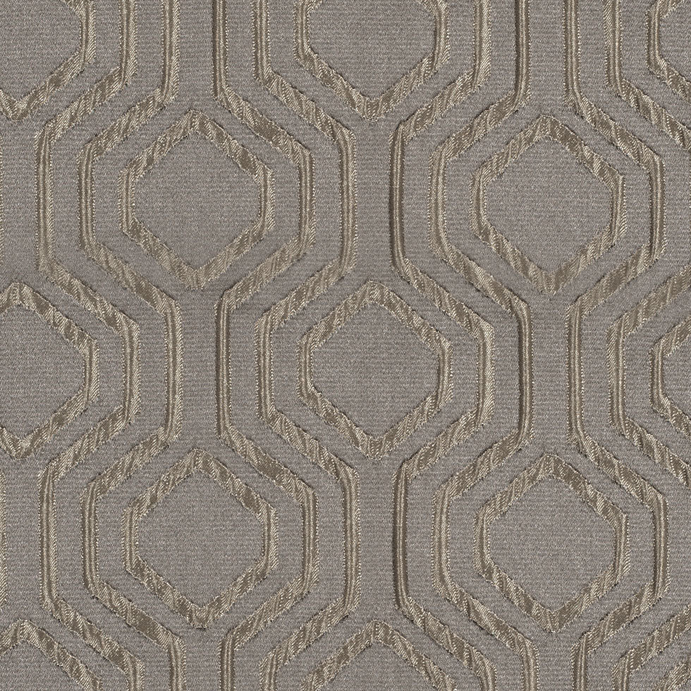 Gunmetal Geometric Brocade
