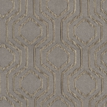 Gunmetal Geometric Brocade