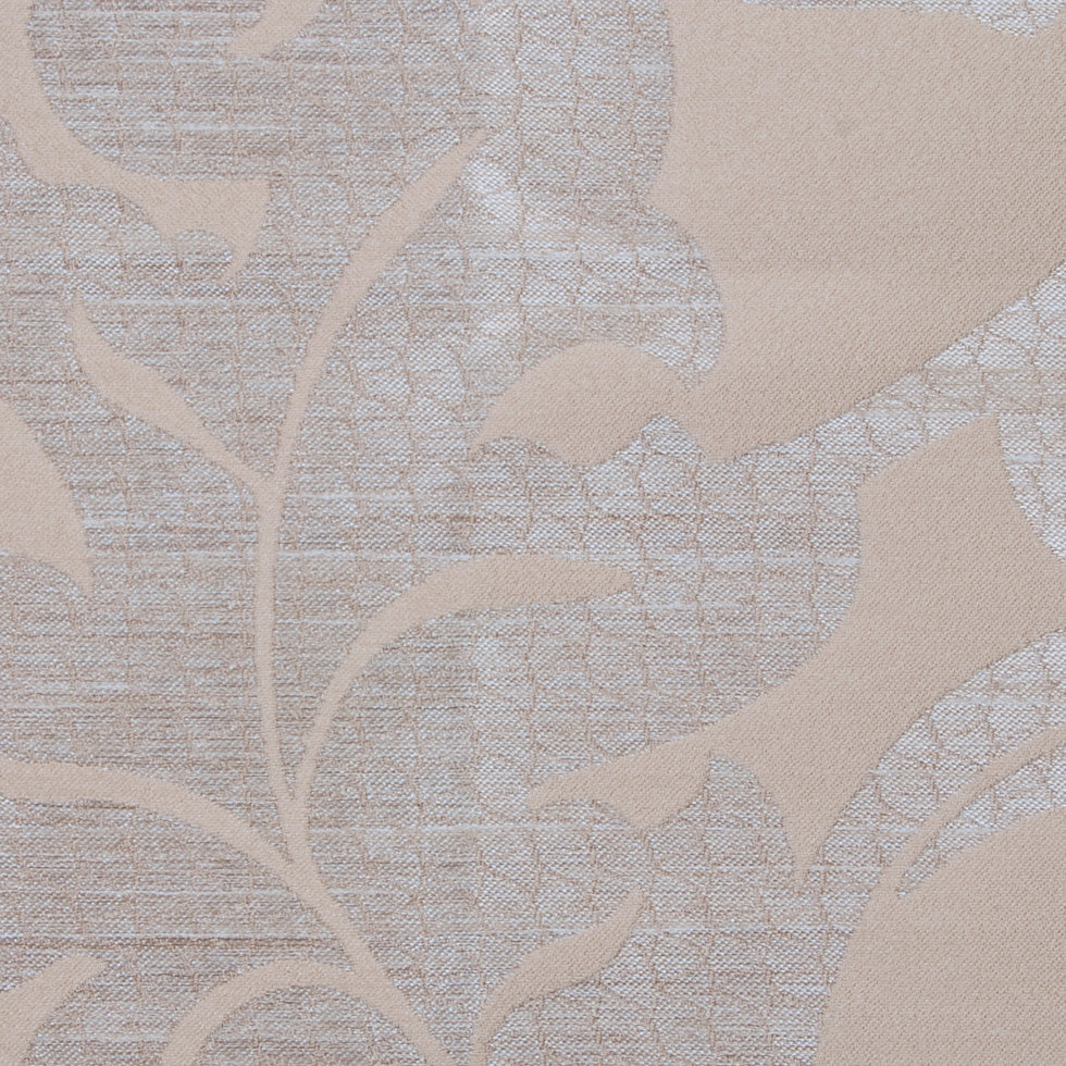 Beige Damask Floral Poly