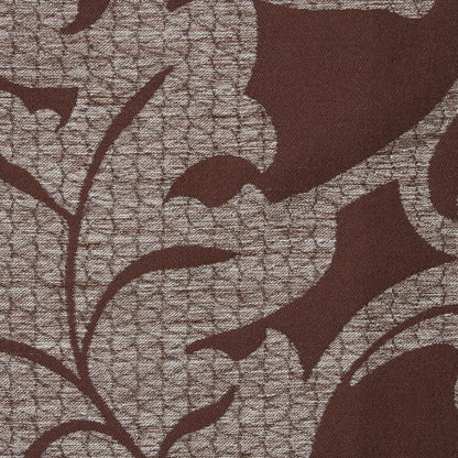 Chocolate Damask Floral Poly
