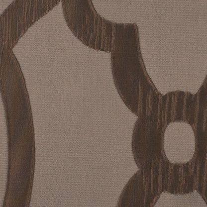 Taupe Geometric Brocade - Detail