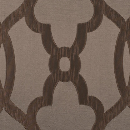 Taupe Geometric Brocade
