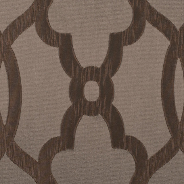 Taupe Geometric Brocade