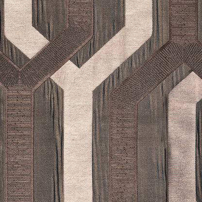 Brown Geometric Poly - Detail