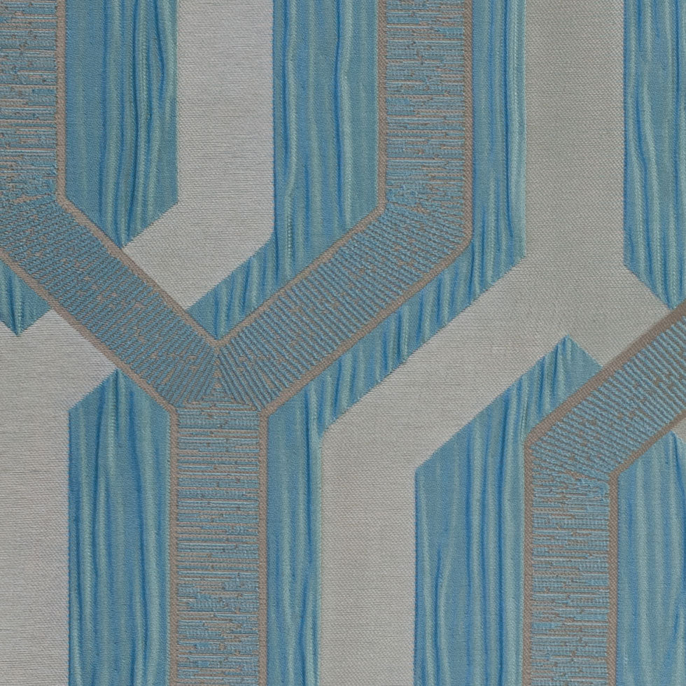 Blue Geometric Poly - Detail