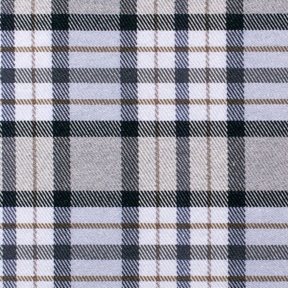 Gray Plaid Cotton Blend Detail