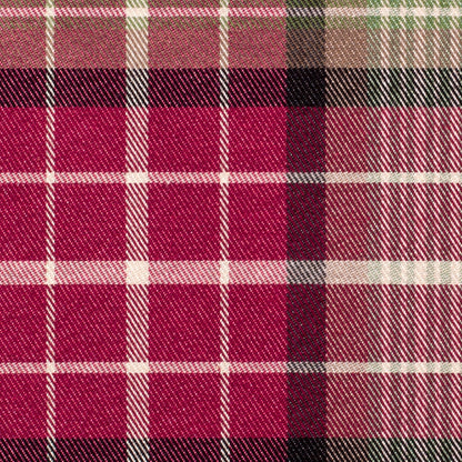 Red Plaid Cotton Blend - Detail