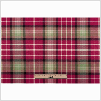 Red Plaid Cotton Blend - Full