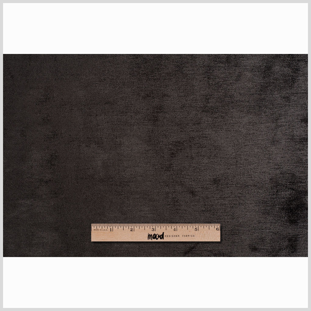 Jet Black Solid Chenille - Full