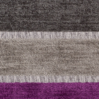 Gray Stripes Chenille - Detail