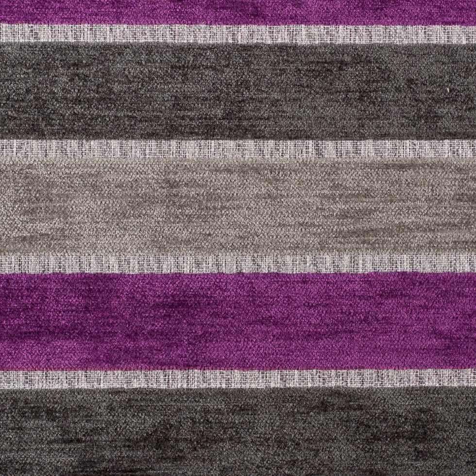 Gray Stripes Chenille
