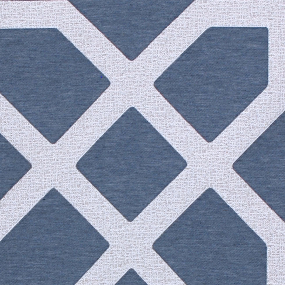 Denim Geometric Poly Detail