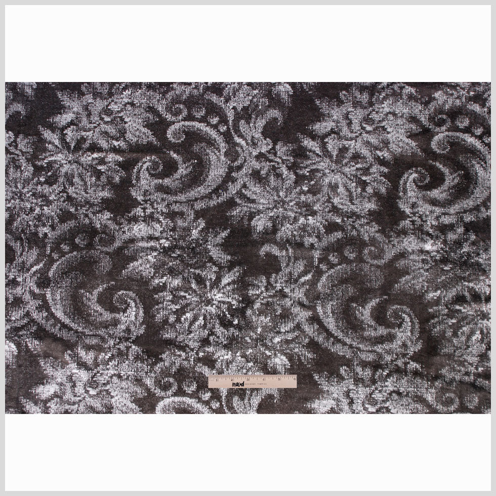 Dark Gray Classical Shimmery Velvet - Full