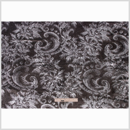 Dark Gray Classical Shimmery Velvet - Full