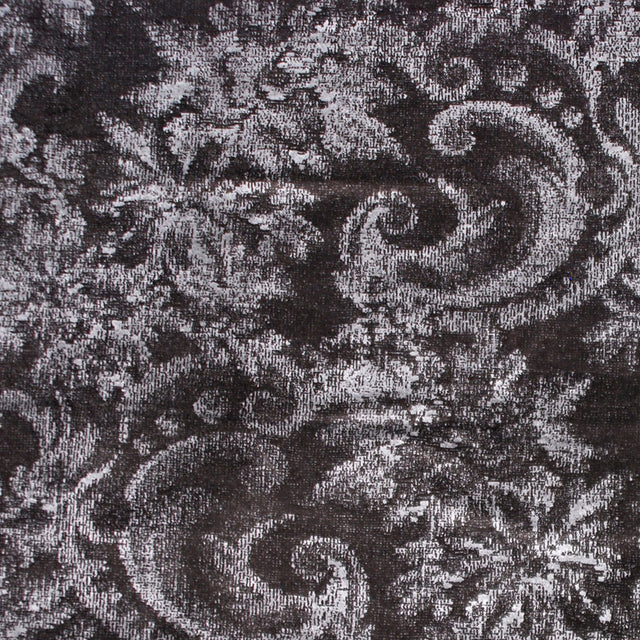 Dark Gray Classical Shimmery Velvet