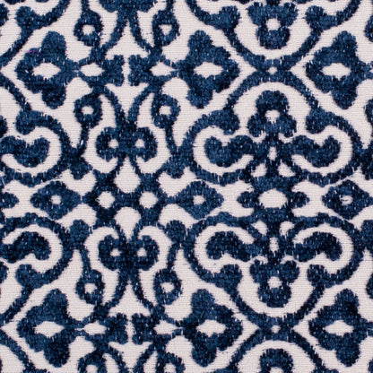 Navy Classical Upholstery Chenille Detail
