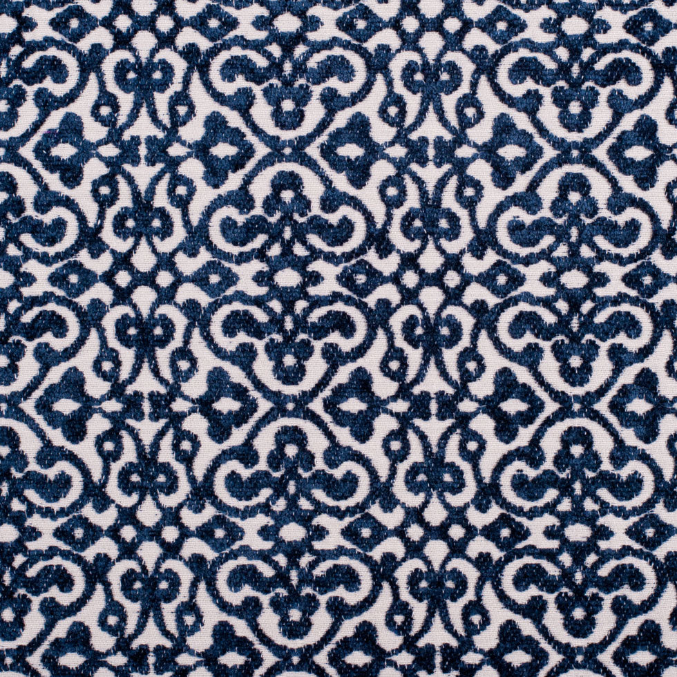 Navy Classical Upholstery Chenille