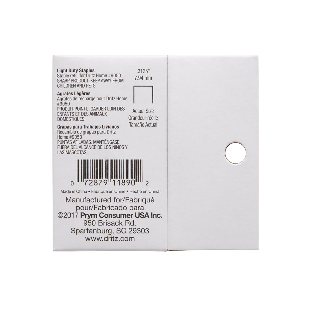 Dritz Light Duty Refill Staples - 5/16" - Detail