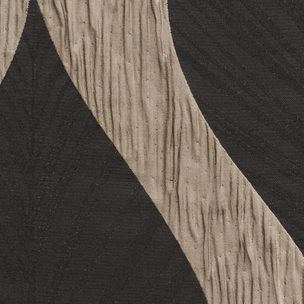 Ebony  Bold Leaves Polyester Detail