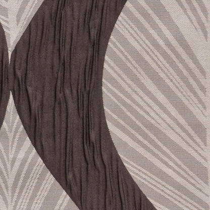 Bark  Bold Leaves Polyester Detail
