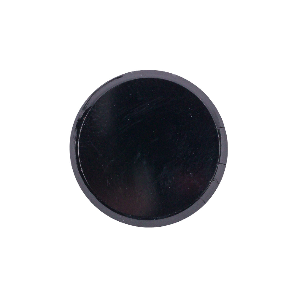 Black Glass Button - 36L/23mm