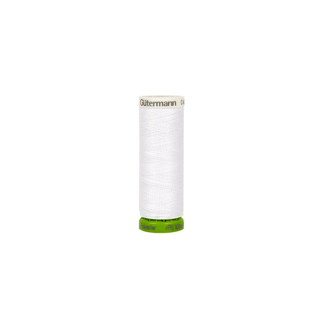 800 Nu White 100m Gutermann 100% Recycled Polyester Thread