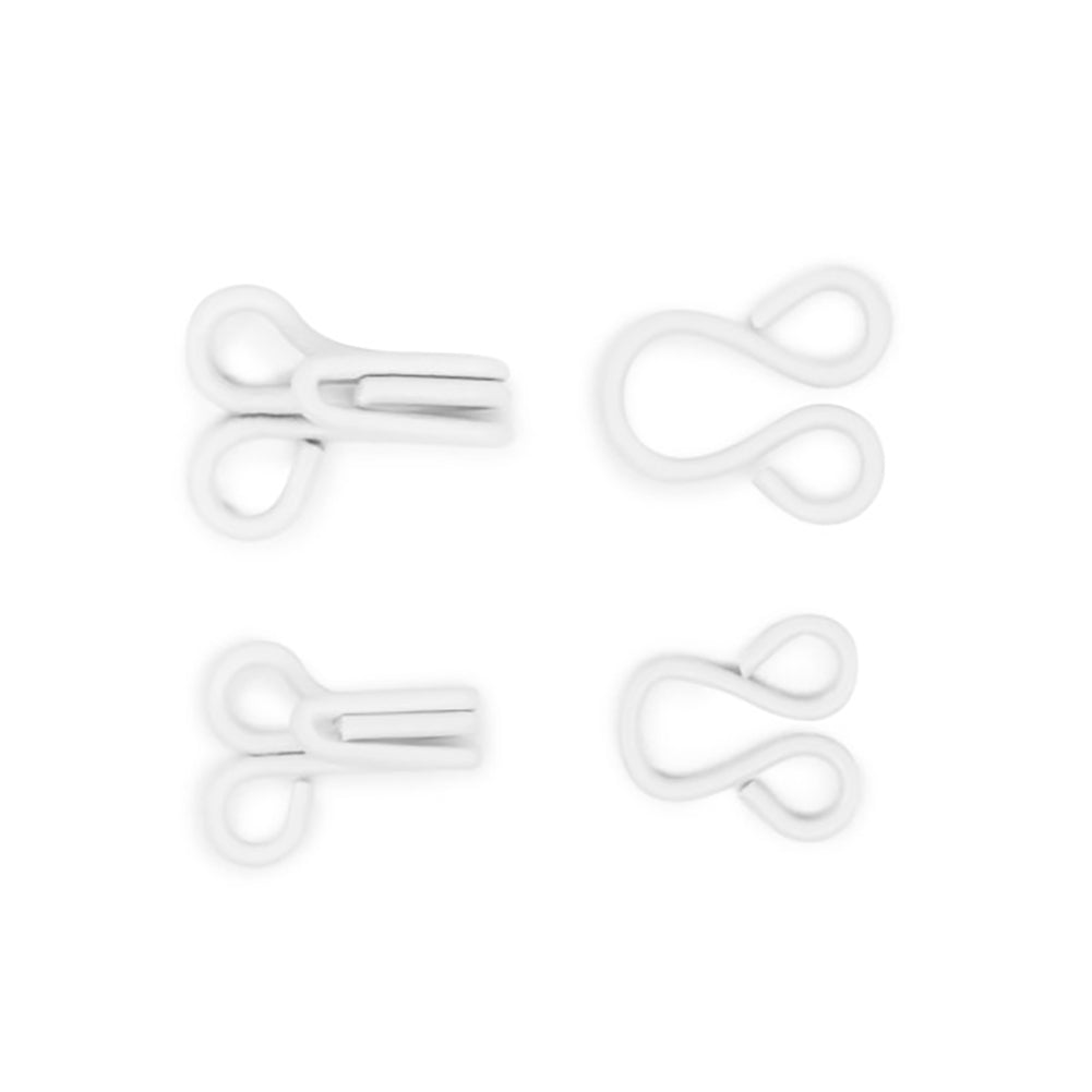 Dritz Hooks & Eyes - White - Sizes 1 & 2, 20 Sets Full