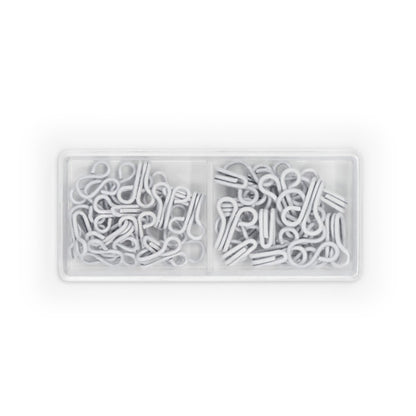 Dritz Hooks & Eyes - White - Sizes 1 & 2, 20 Sets Drape