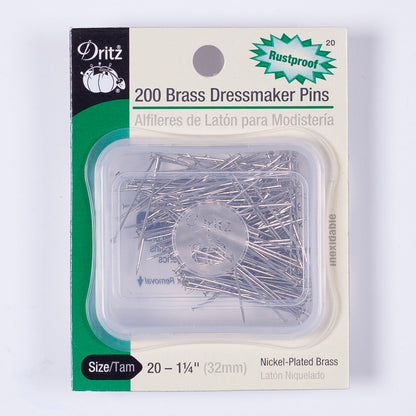 Dritz Brass Dressmaker Pins - 200ct