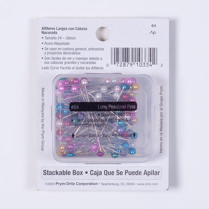Dritz 120 Long Pearlized Pins - Detail