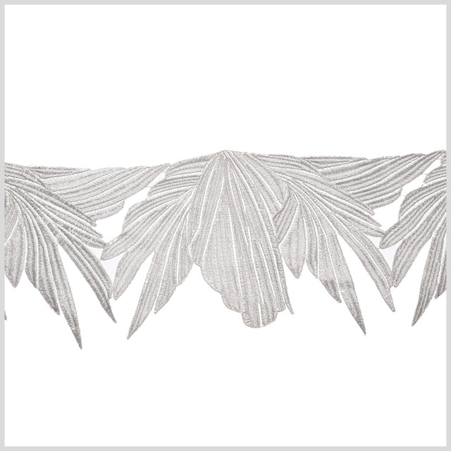 5 Metallic Silver Lace Trim