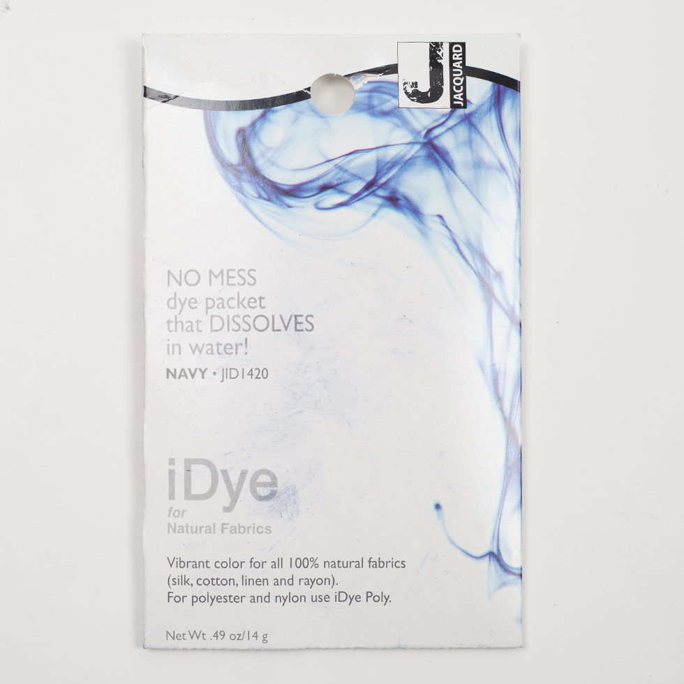 420 Navy Jacquard iDye for Natural Fabrics