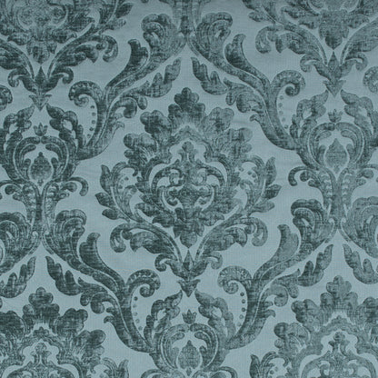 Subtle Green Damask Chenille Jacquard