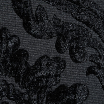 Black Damask Chenille Jacquard Detail