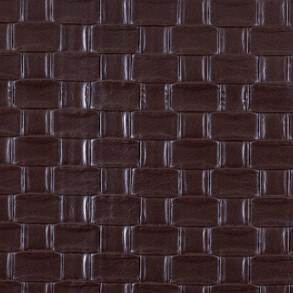 Brown Basketweave Vinyl