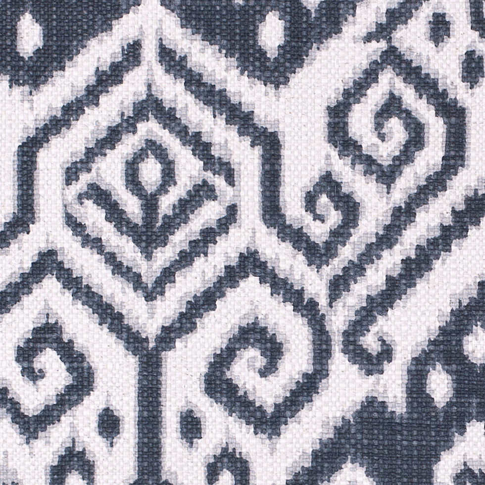 Gray Ikat Cotton-Blend Woven - Detail