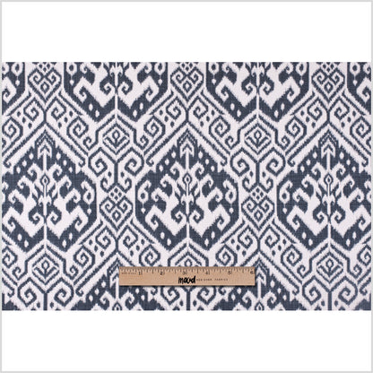 Gray Ikat Cotton-Blend Woven - Full