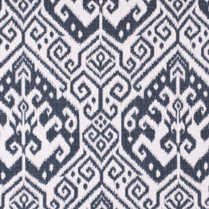 Gray Ikat Cotton-Blend Woven