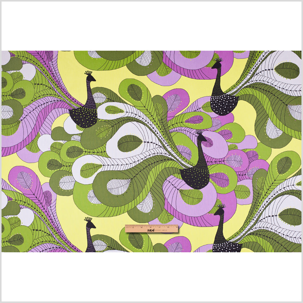 Swedish Green and Purple Peacock Cotton Full