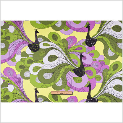 Swedish Green and Purple Peacock Cotton Full