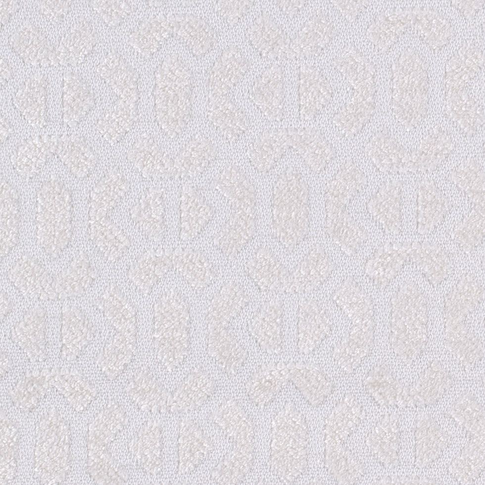 Ivory Chenille Geometric Poly - Detail