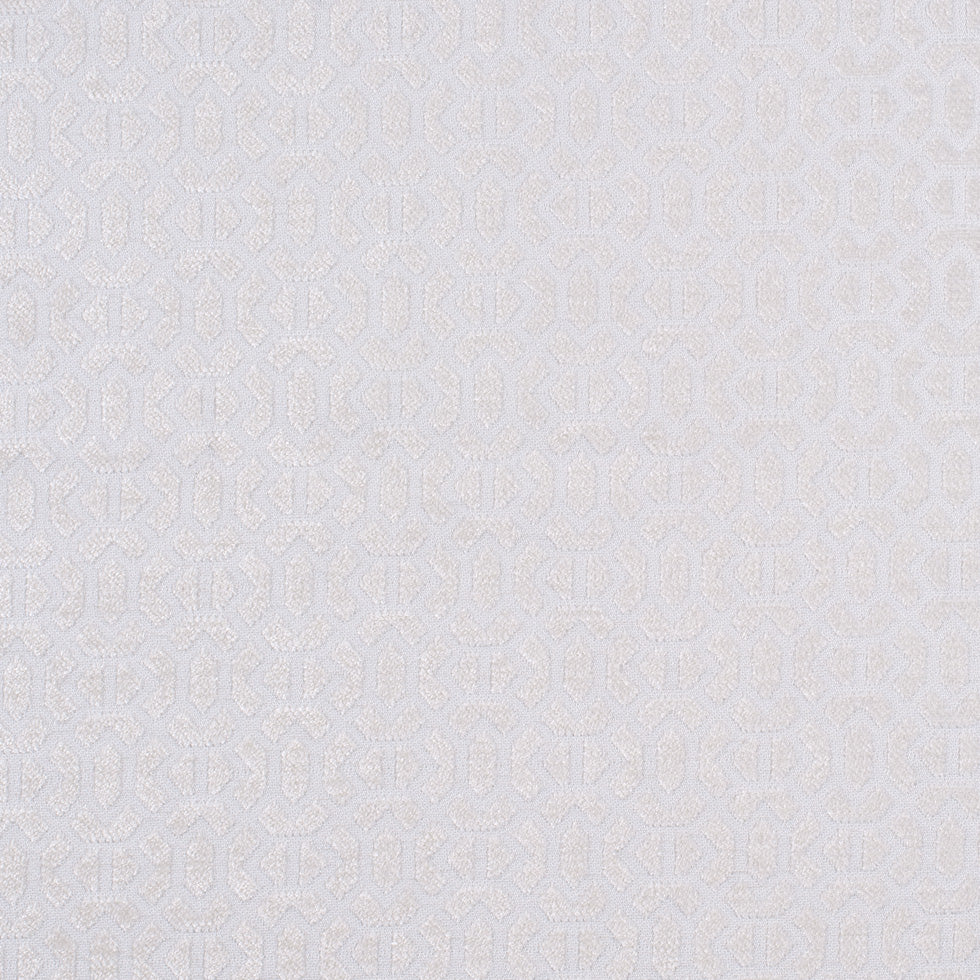 Ivory Chenille Geometric Poly