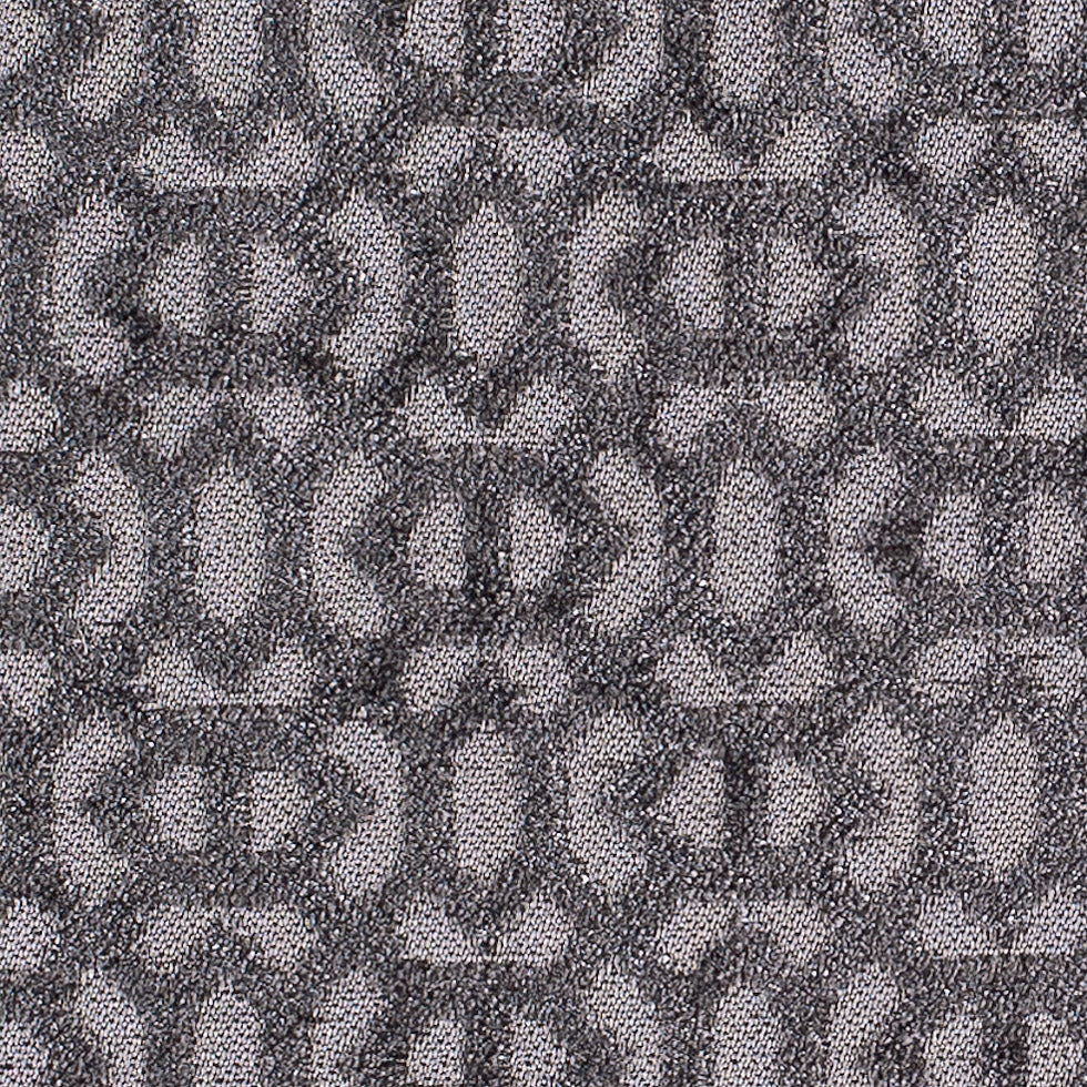 Smoke Chenille Geometric Poly - Detail