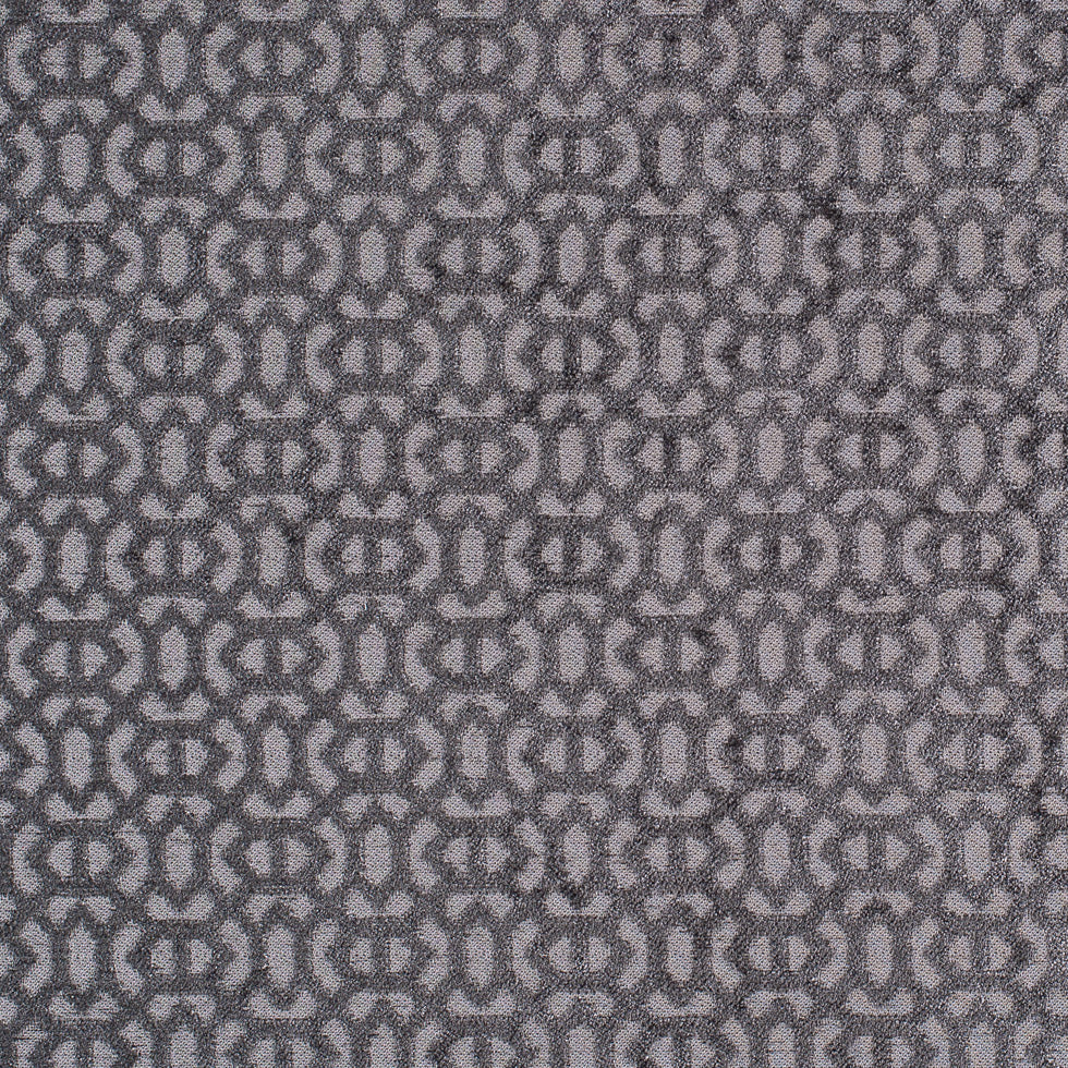 Smoke Chenille Geometric Poly