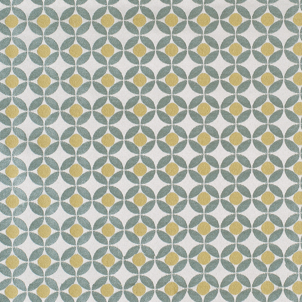 Meadow Geometric Poly-Cotton Brocade