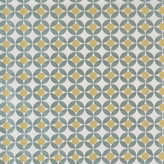 Meadow Geometric Poly-Cotton Brocade