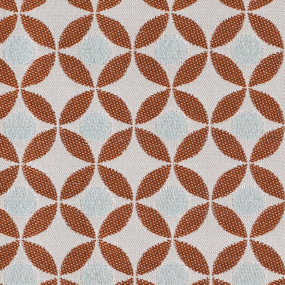 Alpine Geometric Poly-Cotton Brocade - Detail