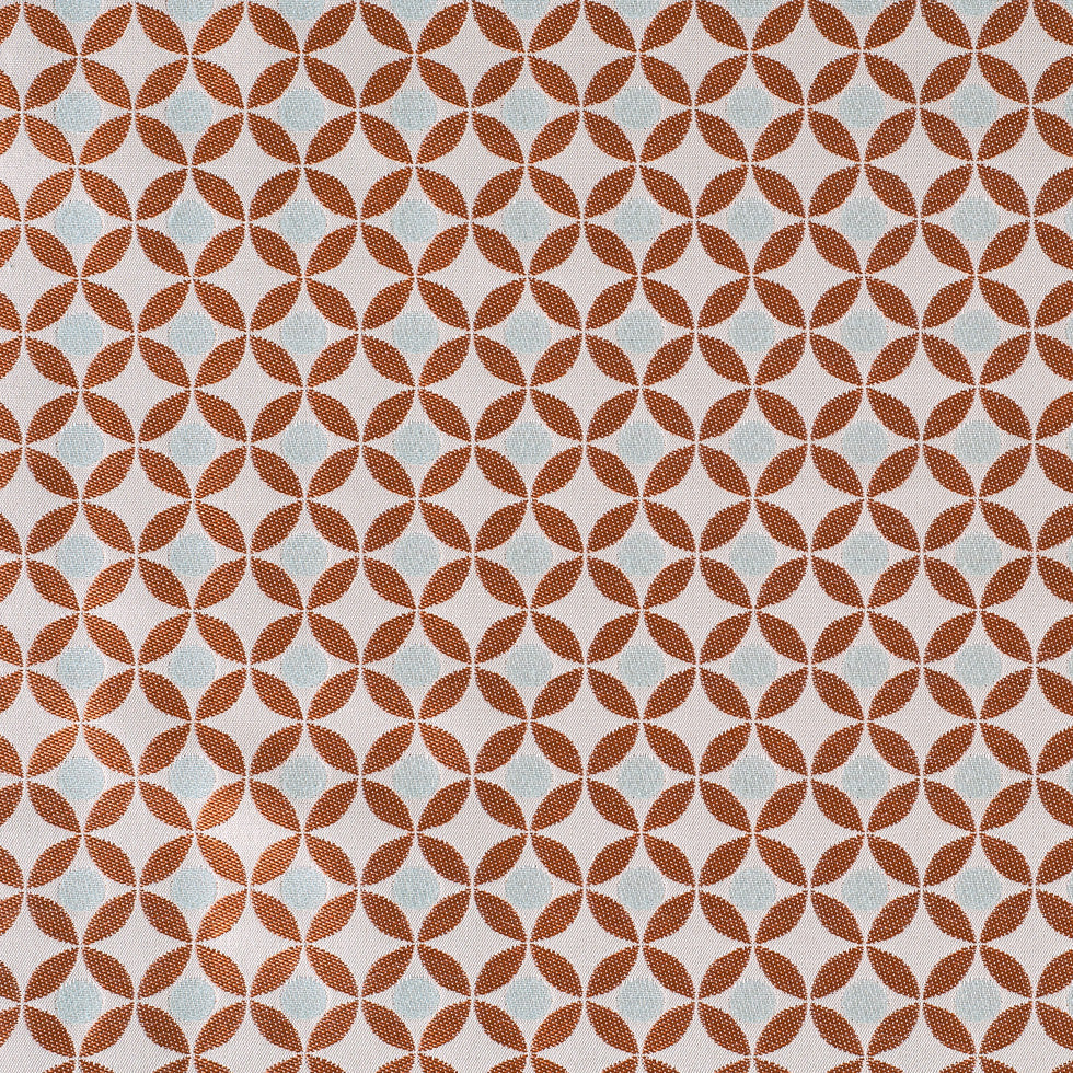 Alpine Geometric Poly-Cotton Brocade